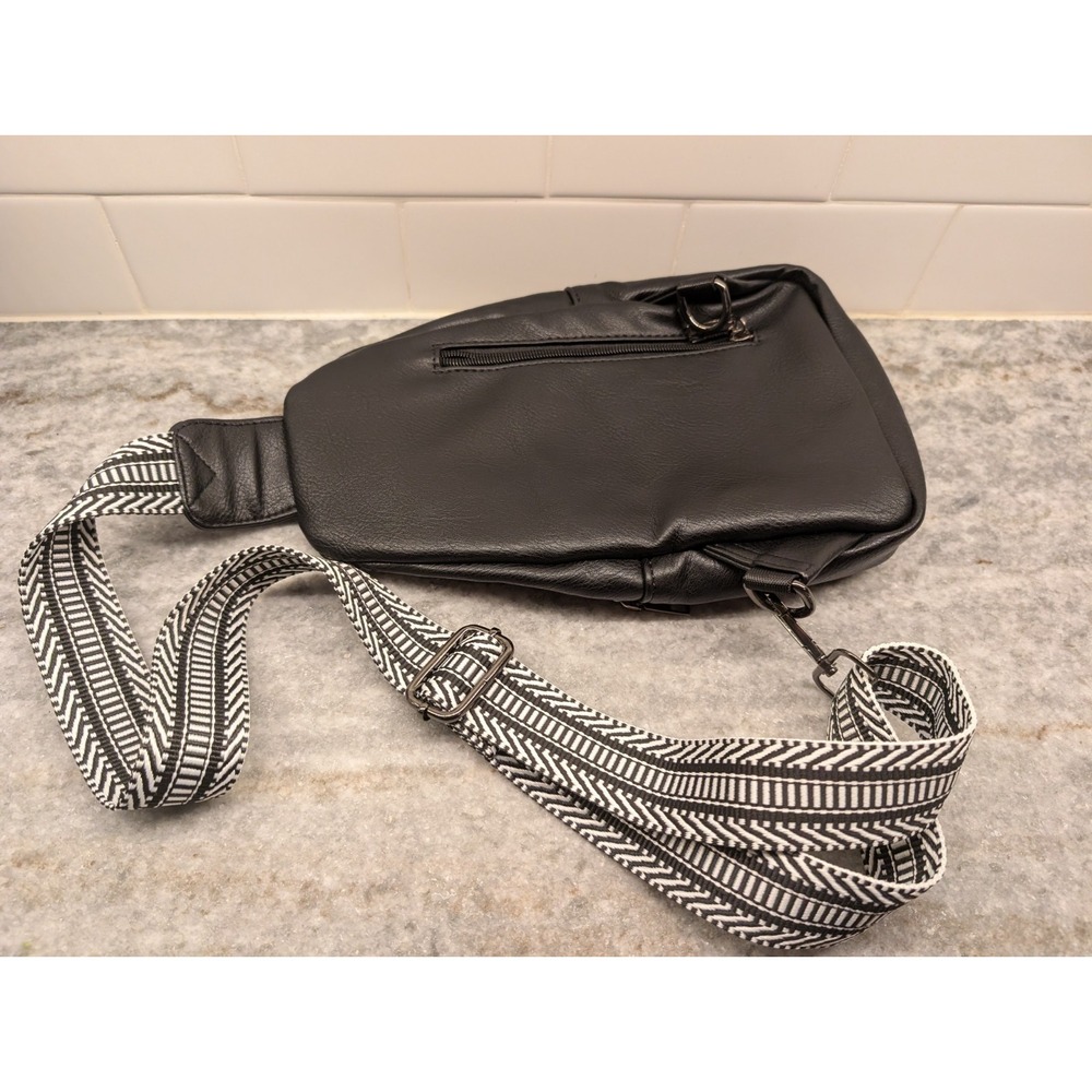 Opage Crossbody Purse Women Chic Sling‎ Bag Black Boho Western Leather New